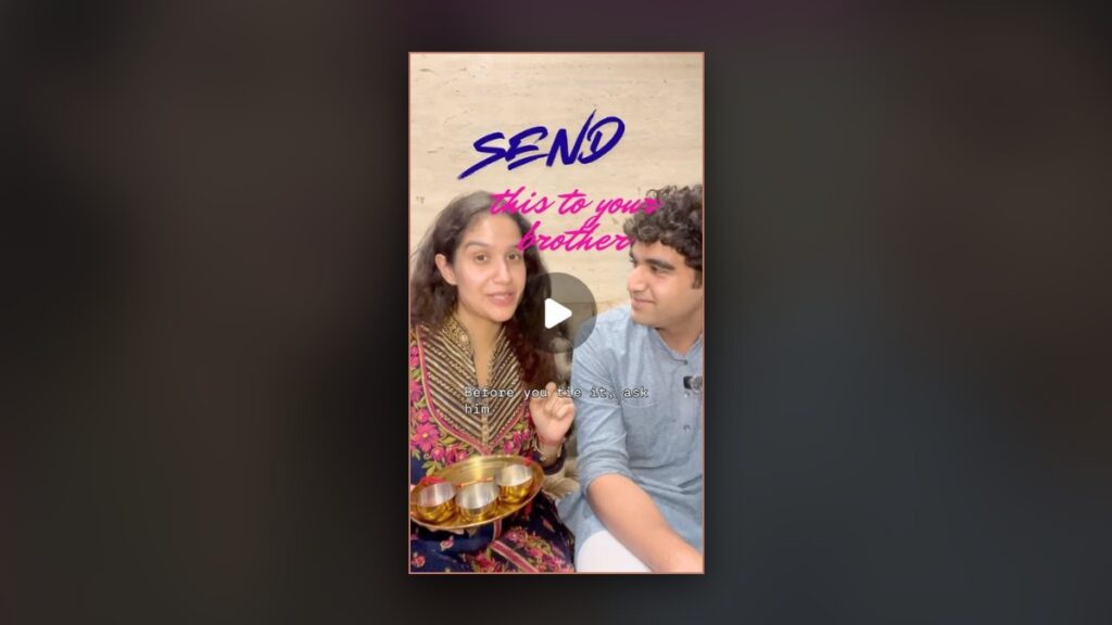 Tee Talks reel cover: send this to your brother before you tie the rakhi