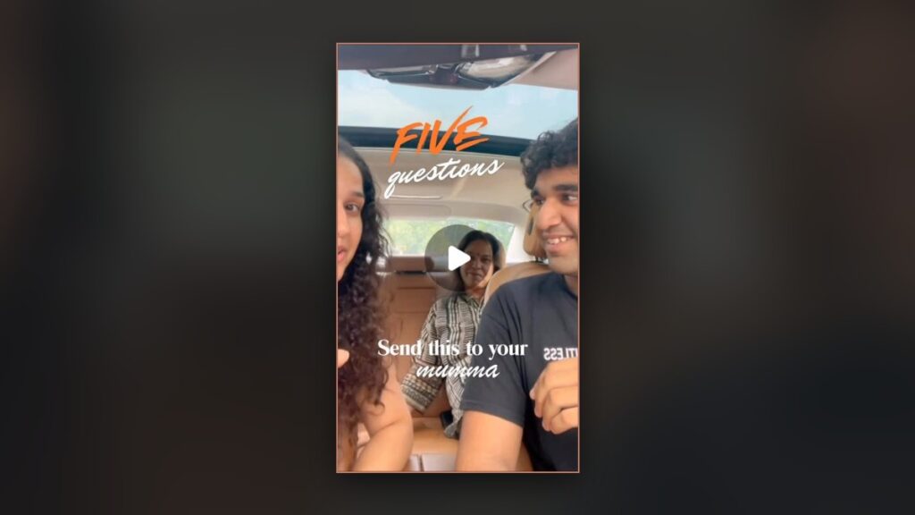 Tee Talks reel cover: five questions to ask your mum in the car